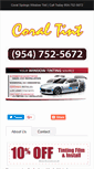 Mobile Screenshot of coralspringswindowtint.com